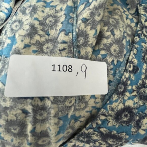 Free People Laced Up Mini Dress Medium Blue Black  Bohemian Cottagecore Boho - Picture 14 of 14